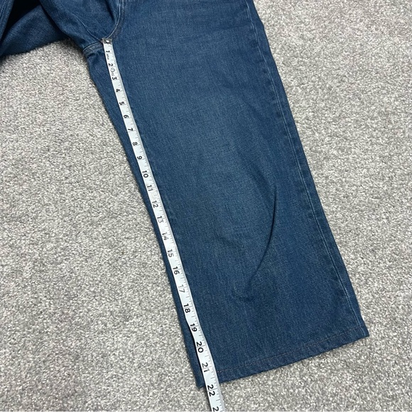 Madewell Jeans Womens 26 Baggy Straight High Rise Cropped Medium Wash - Picture 2 of 10